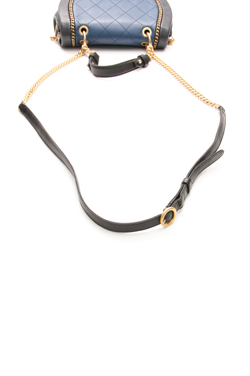 Chain Detail Small Saddle Bag