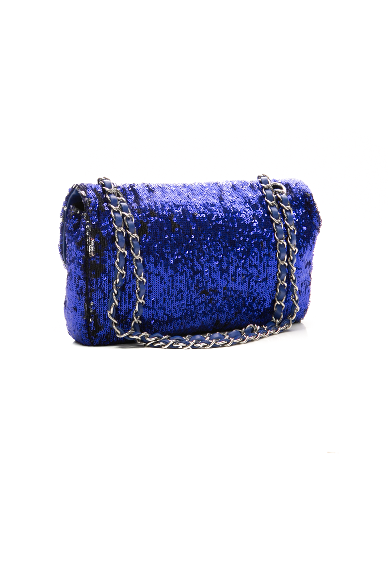Sequin Medium Single Flap Bag