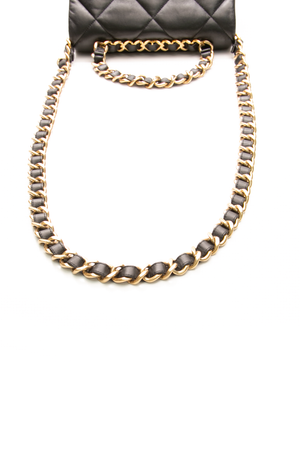 CC Bar Chain Handle Single Flap Bag