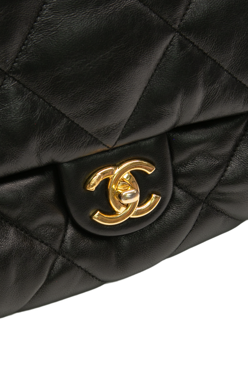 CC Bar Chain Handle Single Flap Bag