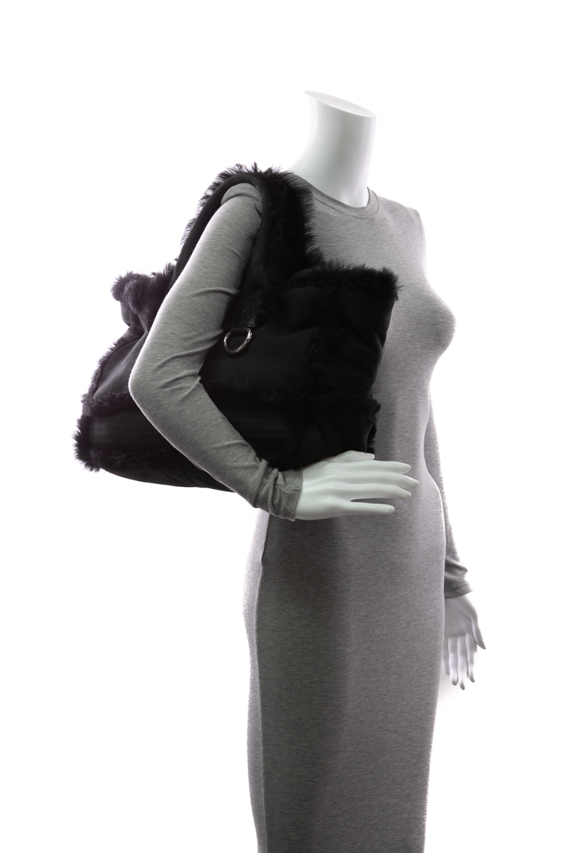 CC Fur Tote Bag