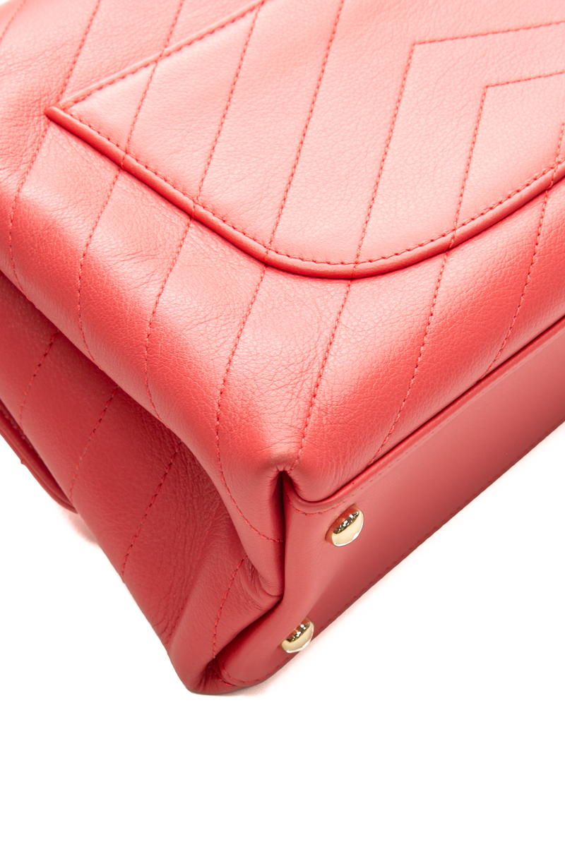 Chic Top Handle Flap Bag