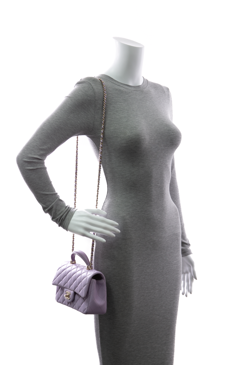 Classic Mini Rectangular Top Handle Flap Bag