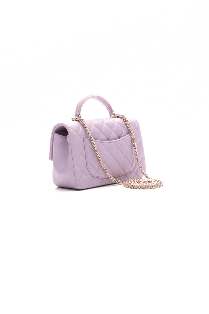 Classic Mini Rectangular Top Handle Flap Bag