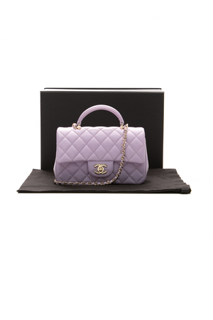 Classic Mini Rectangular Top Handle Flap Bag