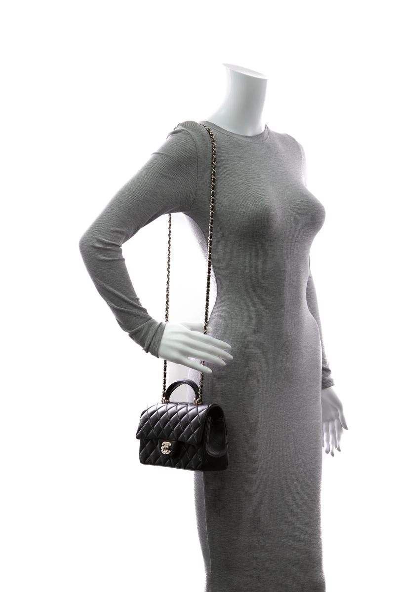 Classic Mini Rectangular Top Handle Flap Bag