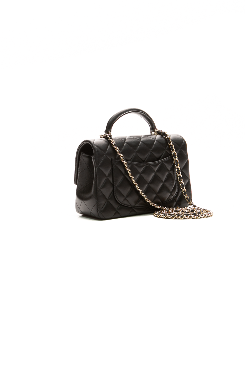 Classic Mini Rectangular Top Handle Flap Bag