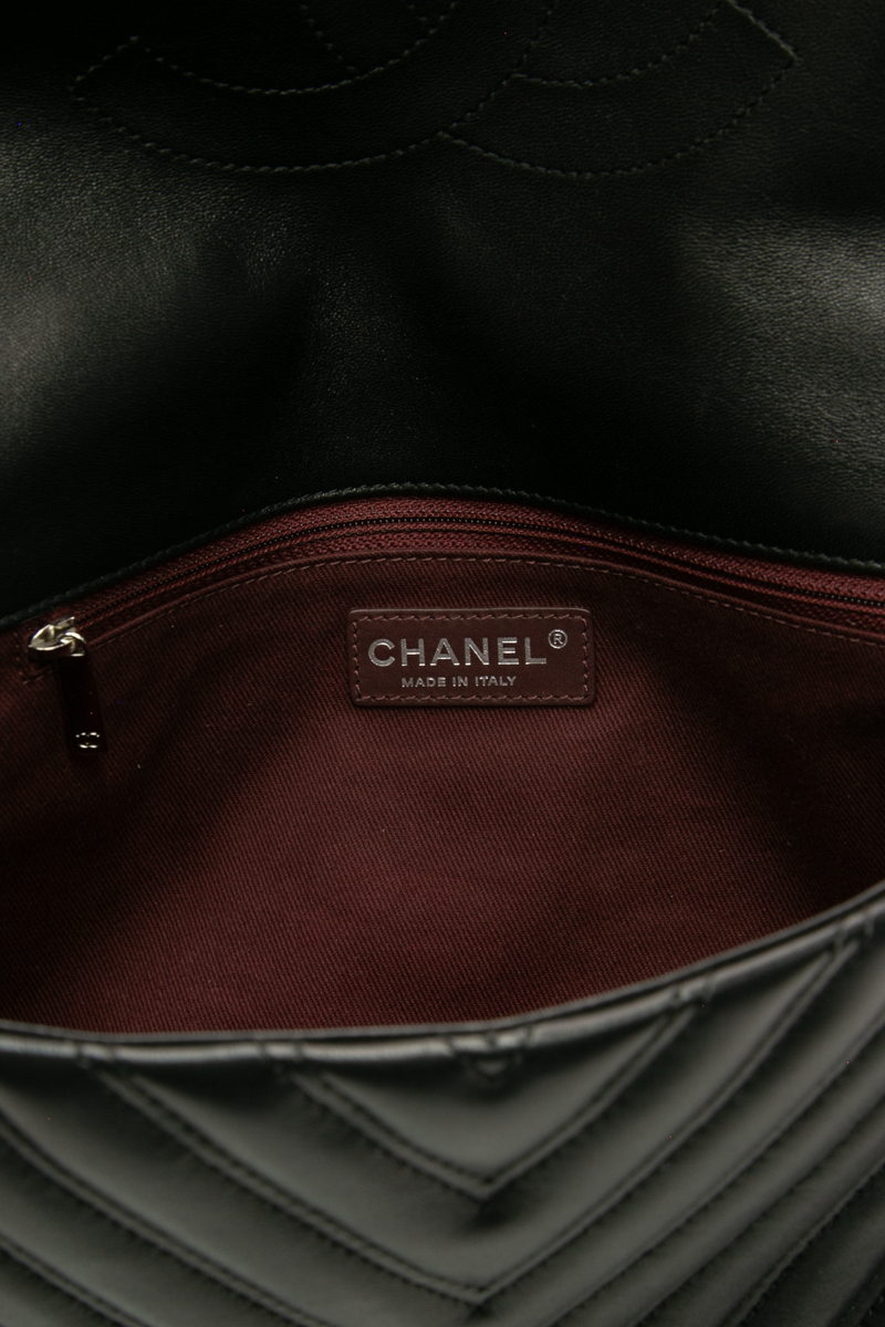 Chevron Jumbo Single Flap Bag