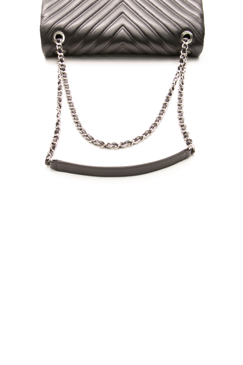 Chevron Jumbo Single Flap Bag