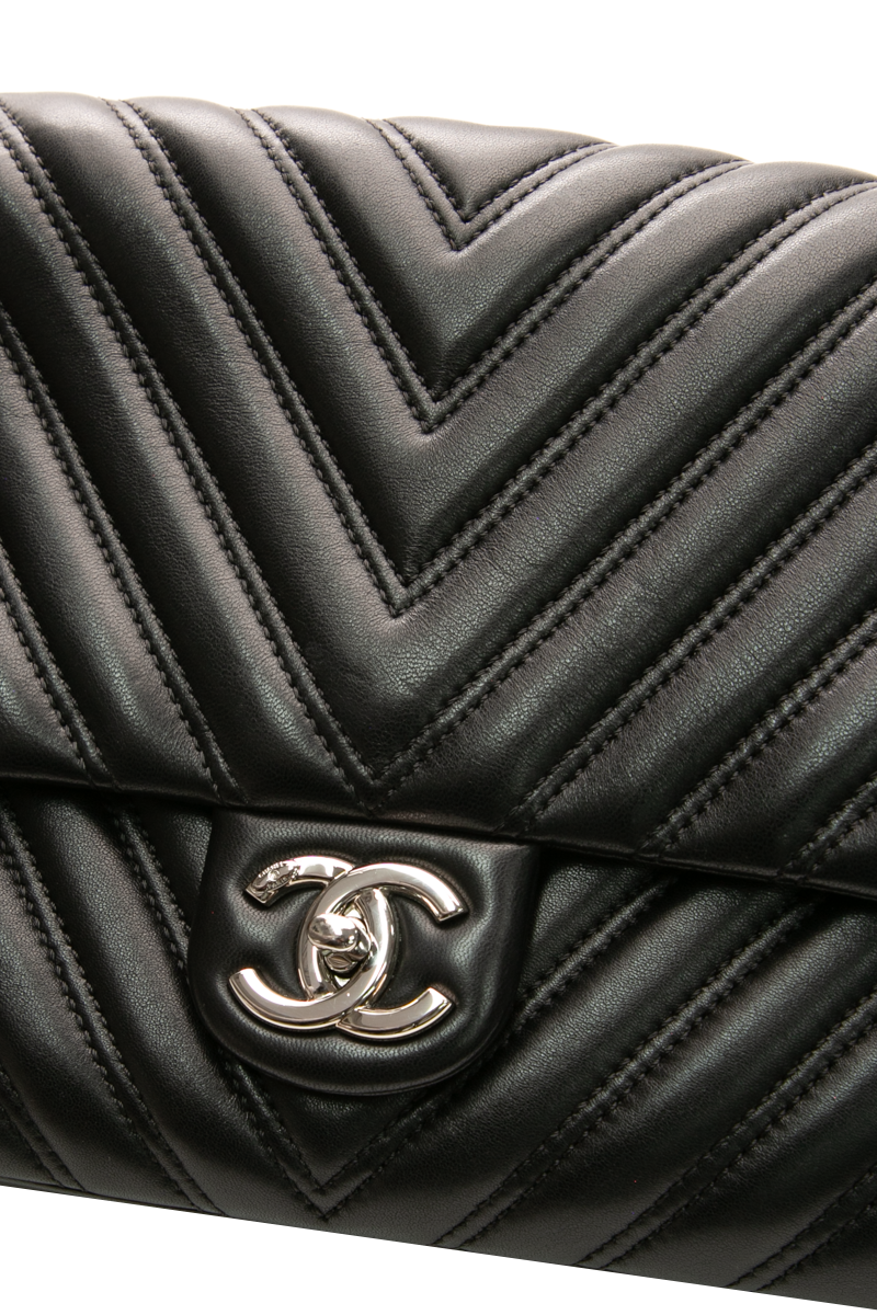 Chevron Jumbo Single Flap Bag