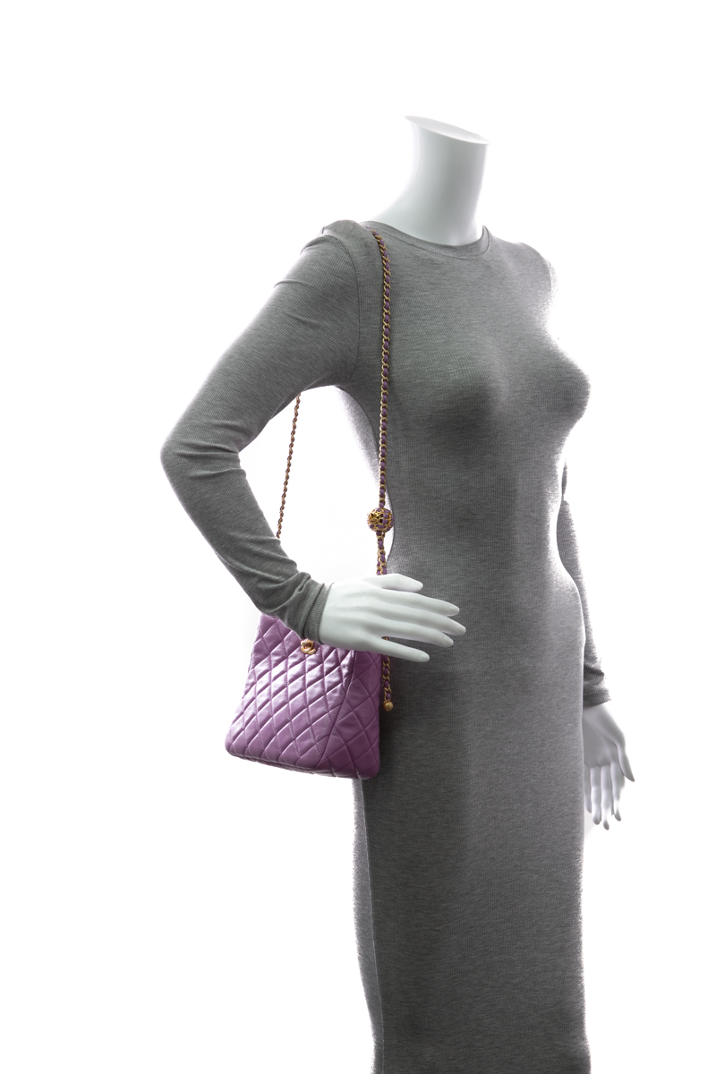 Small Pearl Crush Hobo Bag