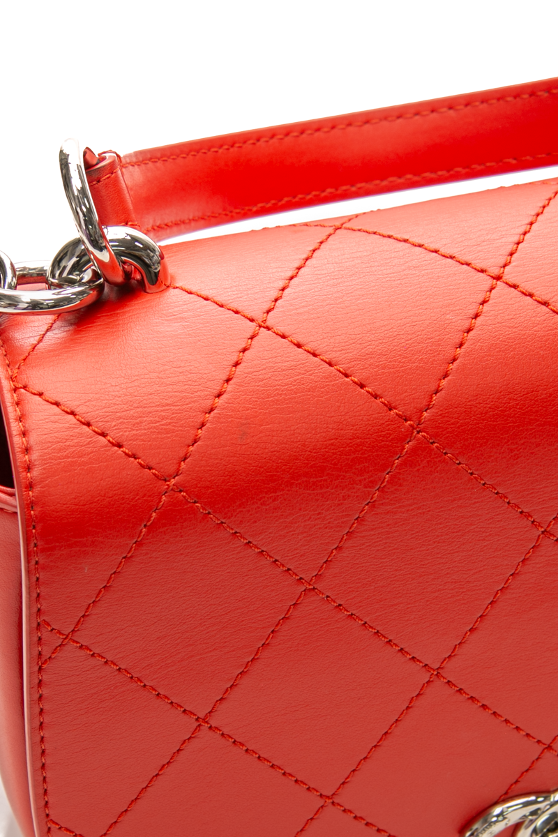 Ring My Bag Top Handle Flap Bag