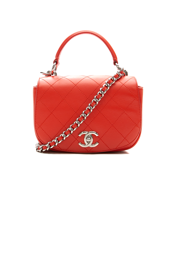 CHANEL ノベルティ★トップハンドル　　 　ハンドバッグ Chanel Ring My Bag Top Handle Flap Bag - Couture USA