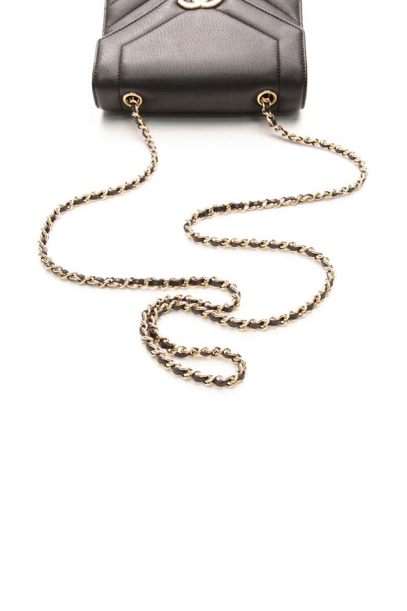 Small Chevron Envelope Flap Bag
