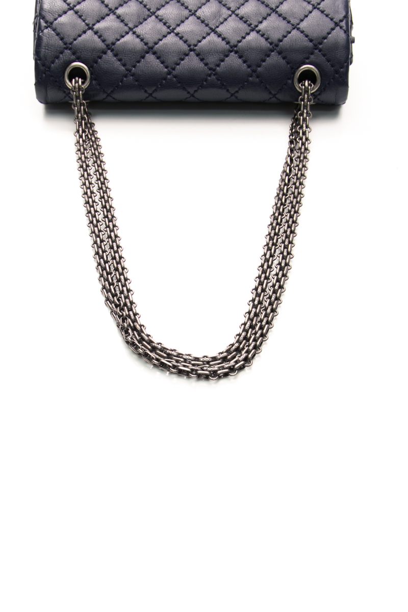 Navy 2.55 Reissue 225 Double Flap Bag