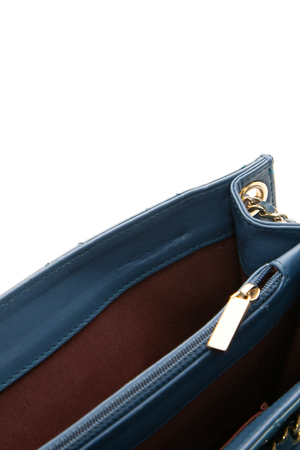 Golden Class Accordion Flap Bag