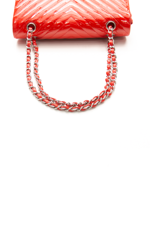 Chevron Medium Double Flap Bag