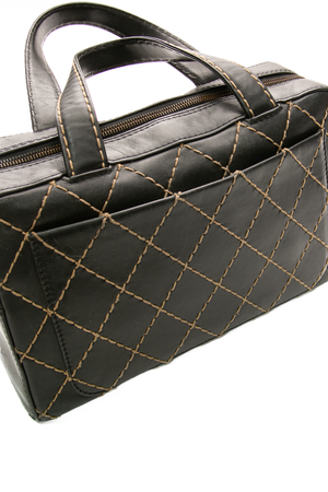 Vintage Wild Stitch Top Handle Bag