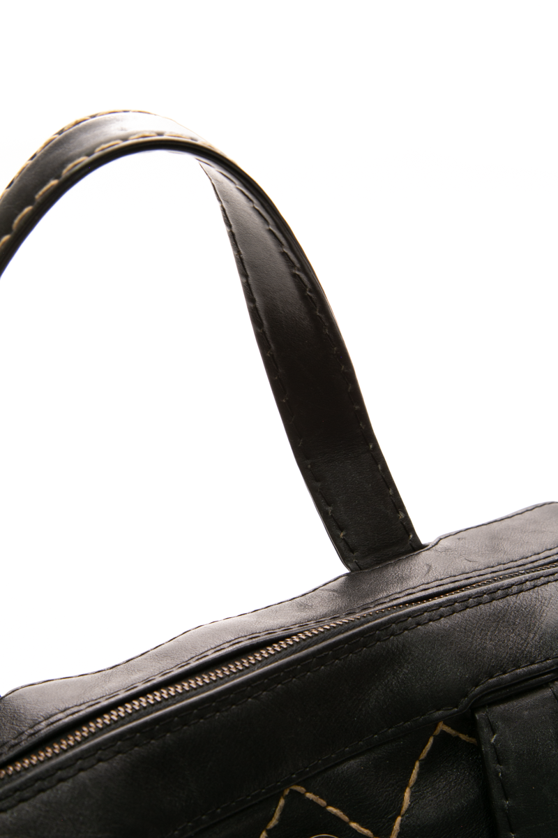 Vintage Wild Stitch Top Handle Bag