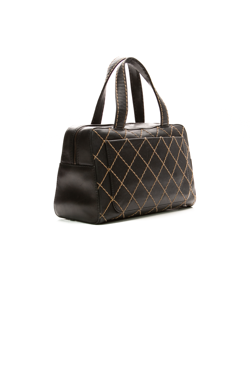 Vintage Wild Stitch Top Handle Bag