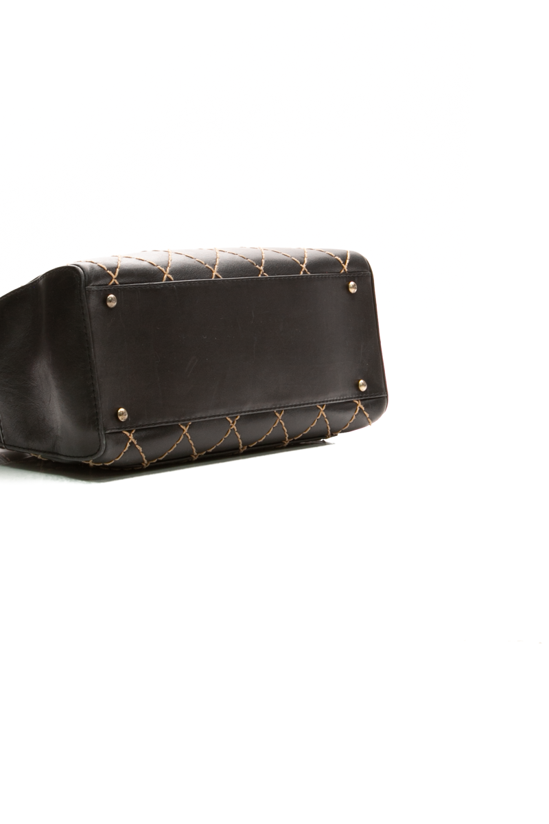 Vintage Wild Stitch Top Handle Bag
