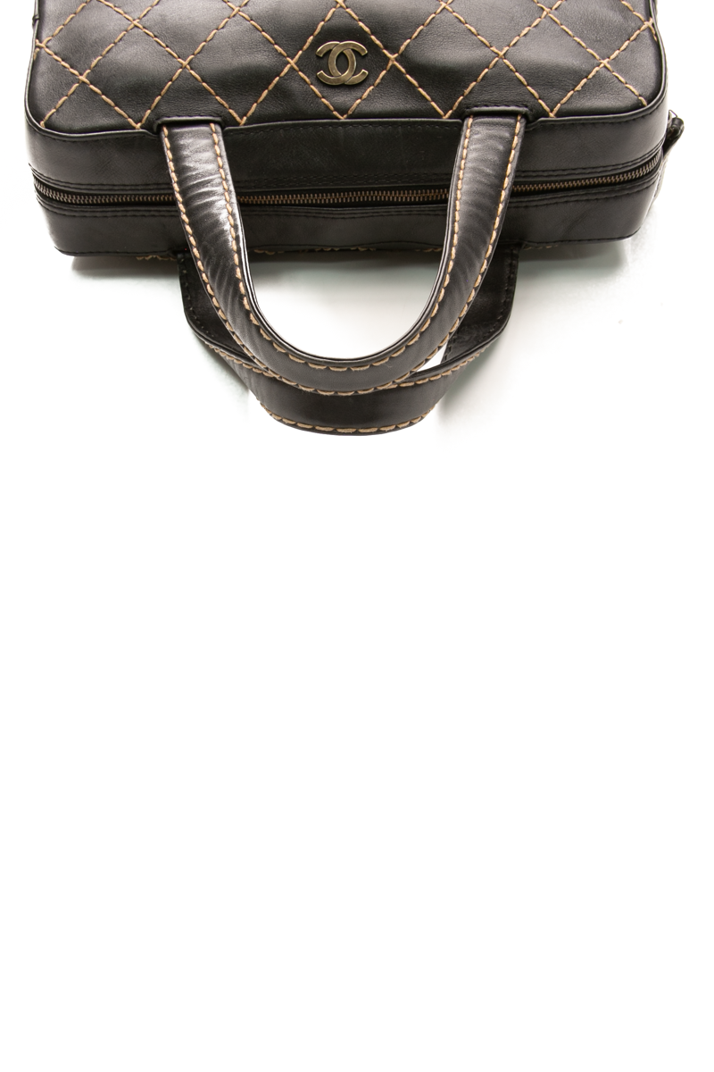 Vintage Wild Stitch Top Handle Bag