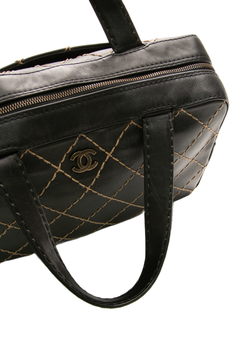 Vintage Wild Stitch Top Handle Bag