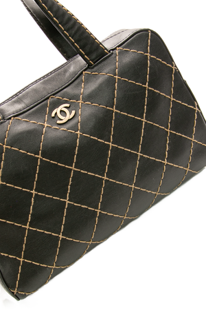 Vintage Wild Stitch Top Handle Bag