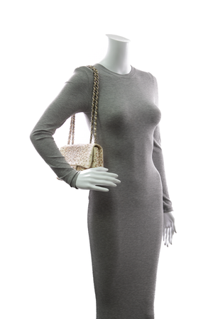 Sequin Single Flap Bag