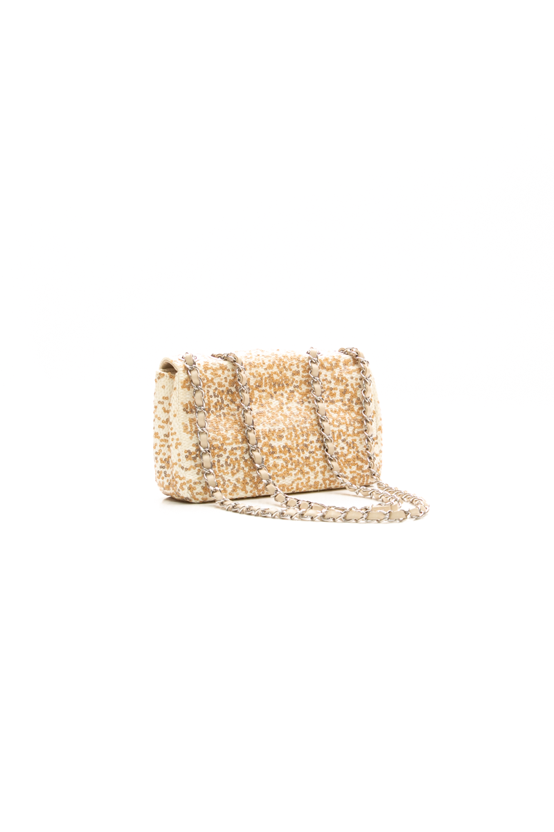 Sequin Single Flap Bag