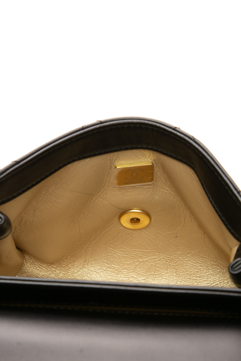 Crystal Logo Small Flap Bag