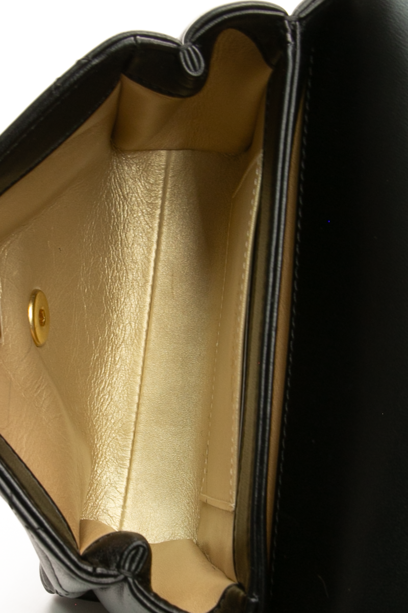 Crystal Logo Small Flap Bag