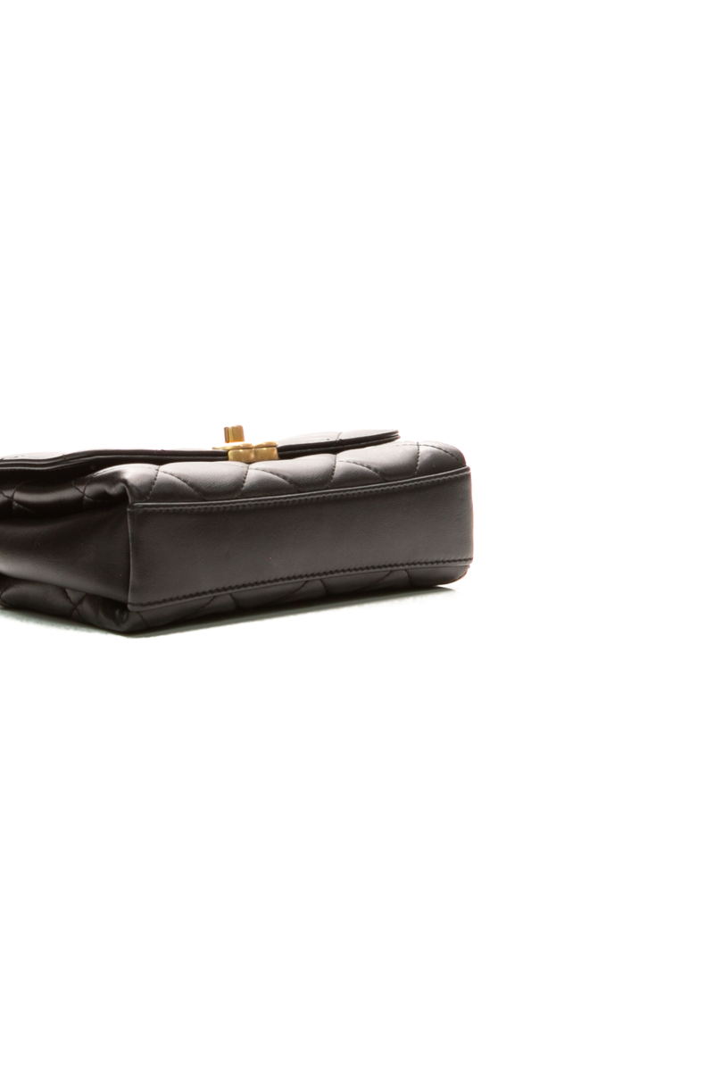 Crystal Logo Small Flap Bag