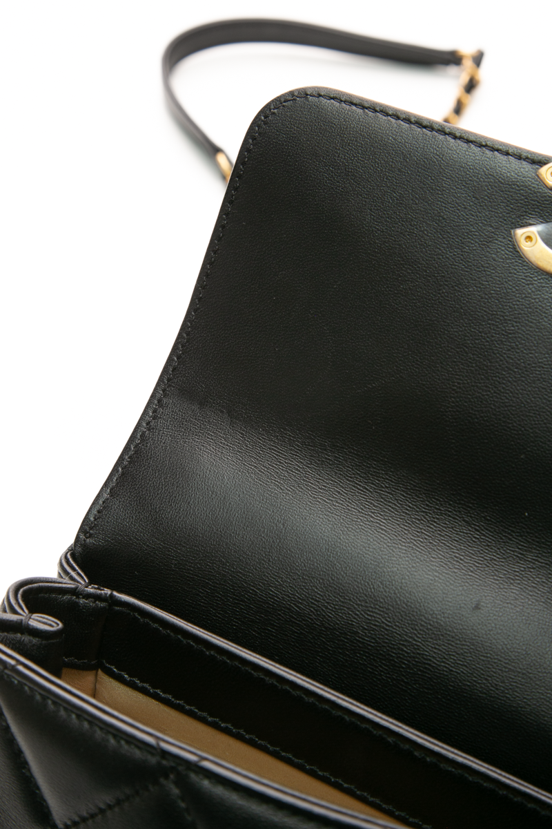 Crystal Logo Small Flap Bag