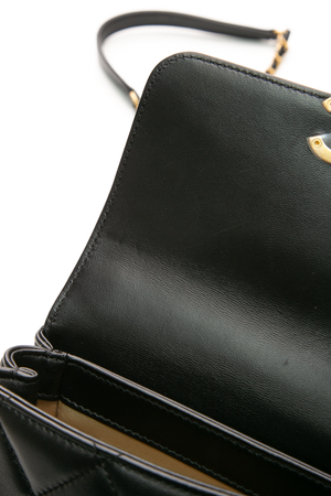 Crystal Logo Small Flap Bag