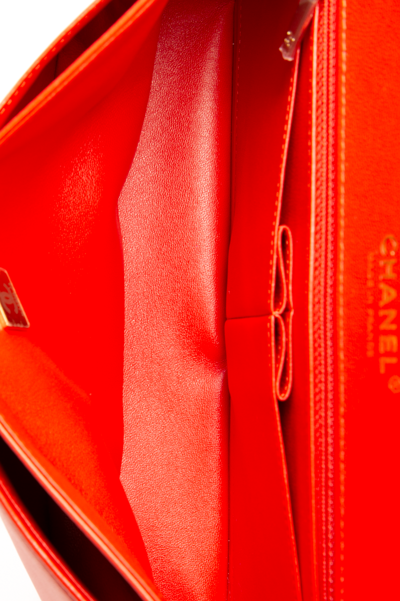 Geometric Colorblock Medium Classic Double Flap Bag