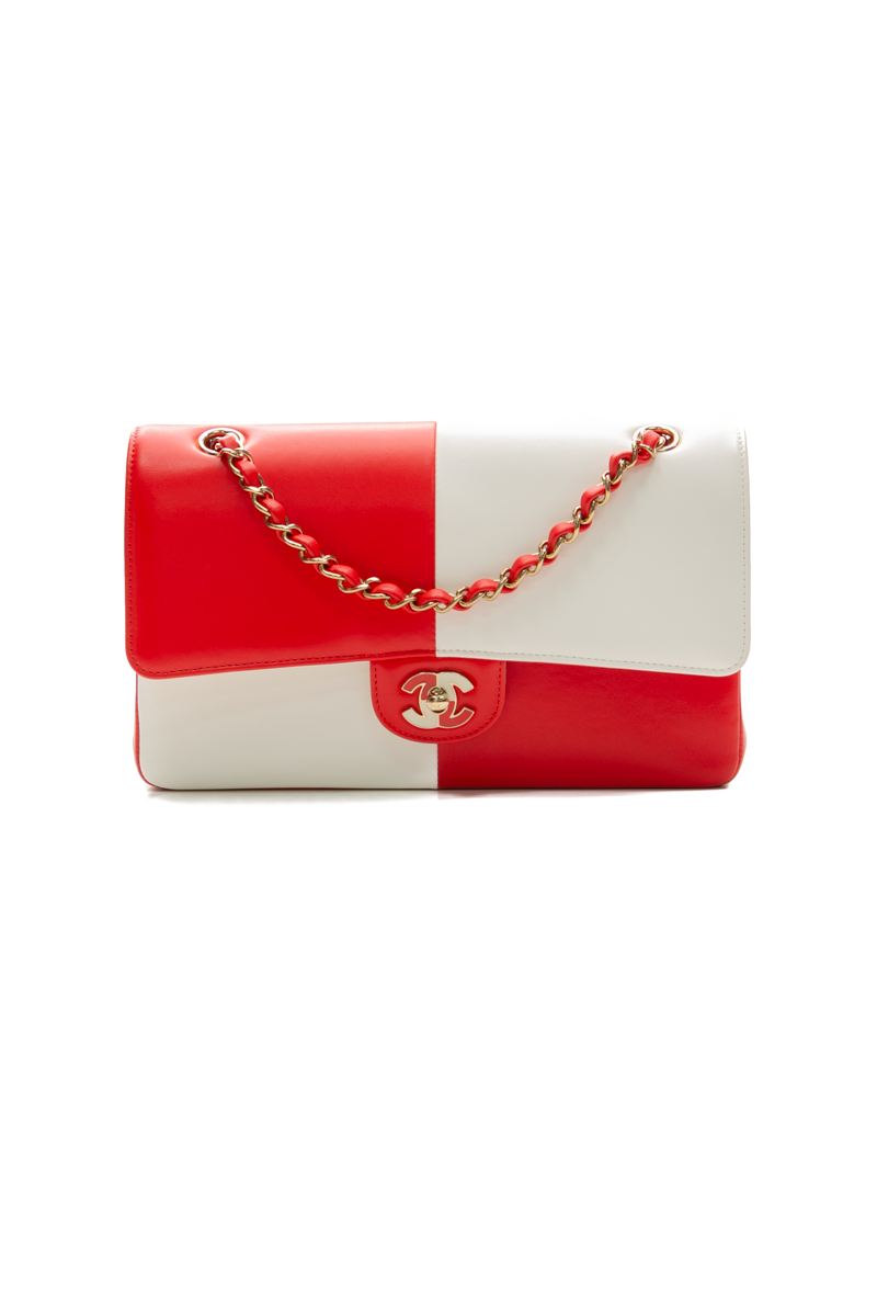 Chanel-Geometric-Colorblock-Medium- Classic-Double-Flap-Bag-300024