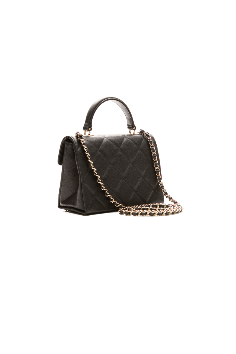 Retrofit Small Flap Bag with Top Handle