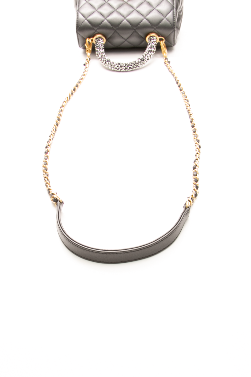 Extra Mini Crystal Coco Top Handle Bag