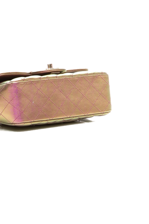 Iridescent Classic Mini Rectangular Flap Bag