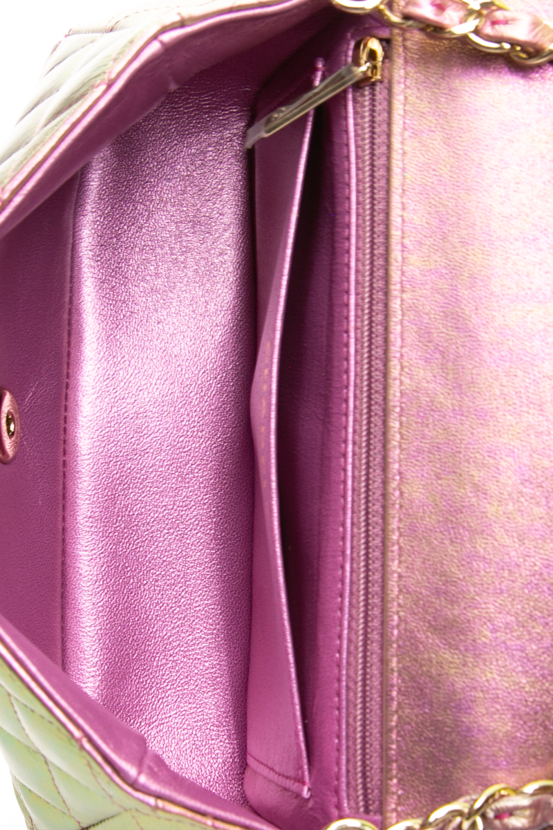 Iridescent Classic Mini Rectangular Flap Bag