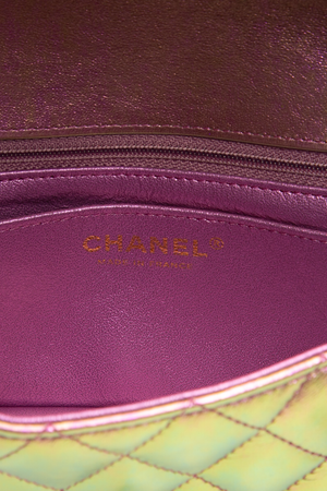 Iridescent Classic Mini Rectangular Flap Bag