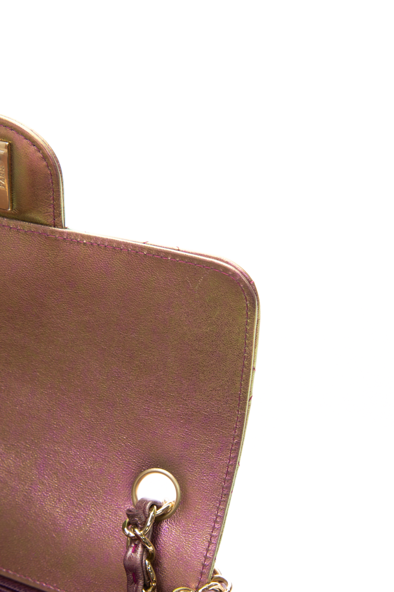 Iridescent Classic Mini Rectangular Flap Bag