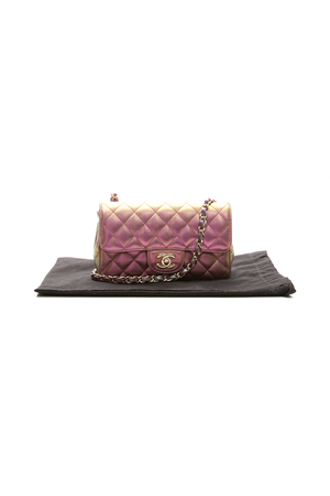 Iridescent Classic Mini Rectangular Flap Bag