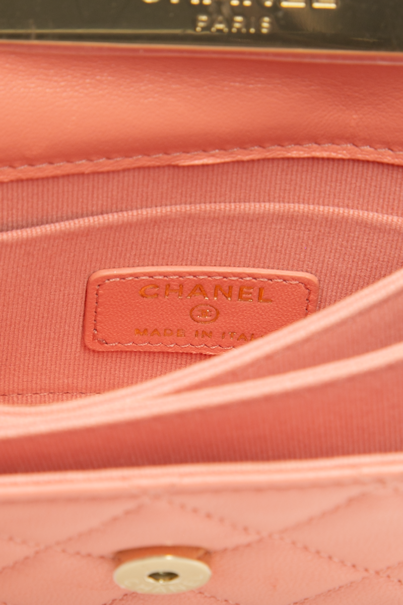 Mini Charming Handle Flap Clutch Bag