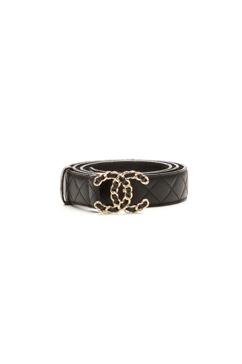 Chanel-Quilted-CC-Belt-Size-40-300113