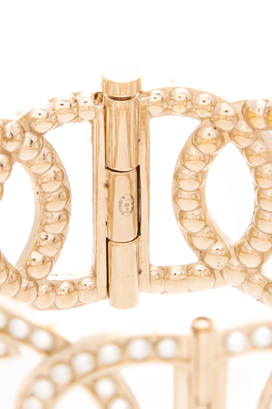 Pearl CC Cuff Bracelet