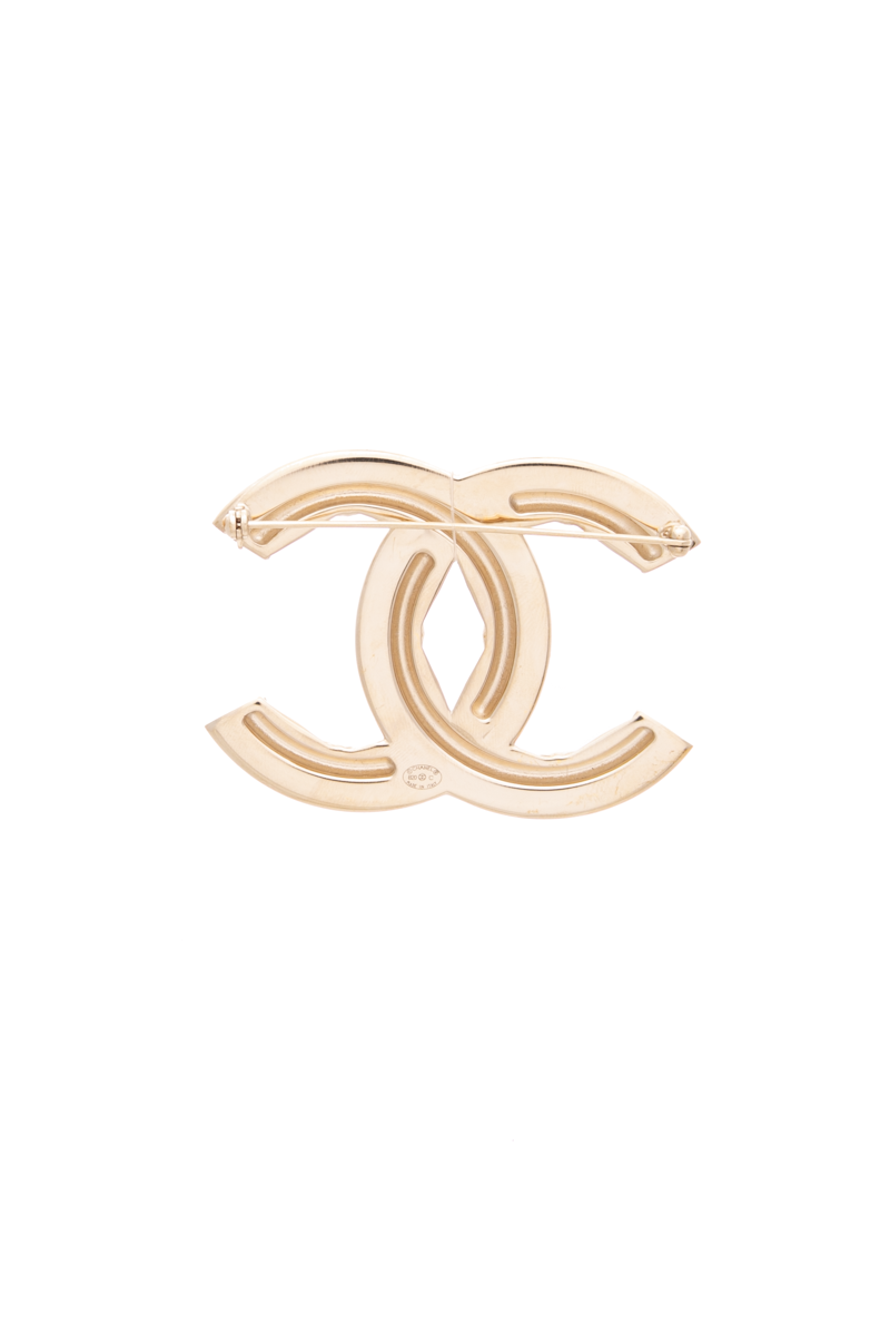 Large CC Brooch