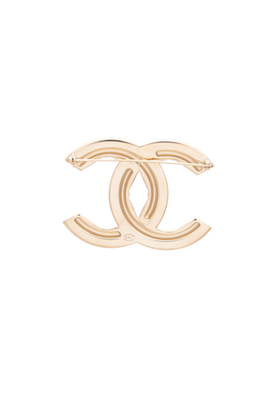 Large CC Brooch
