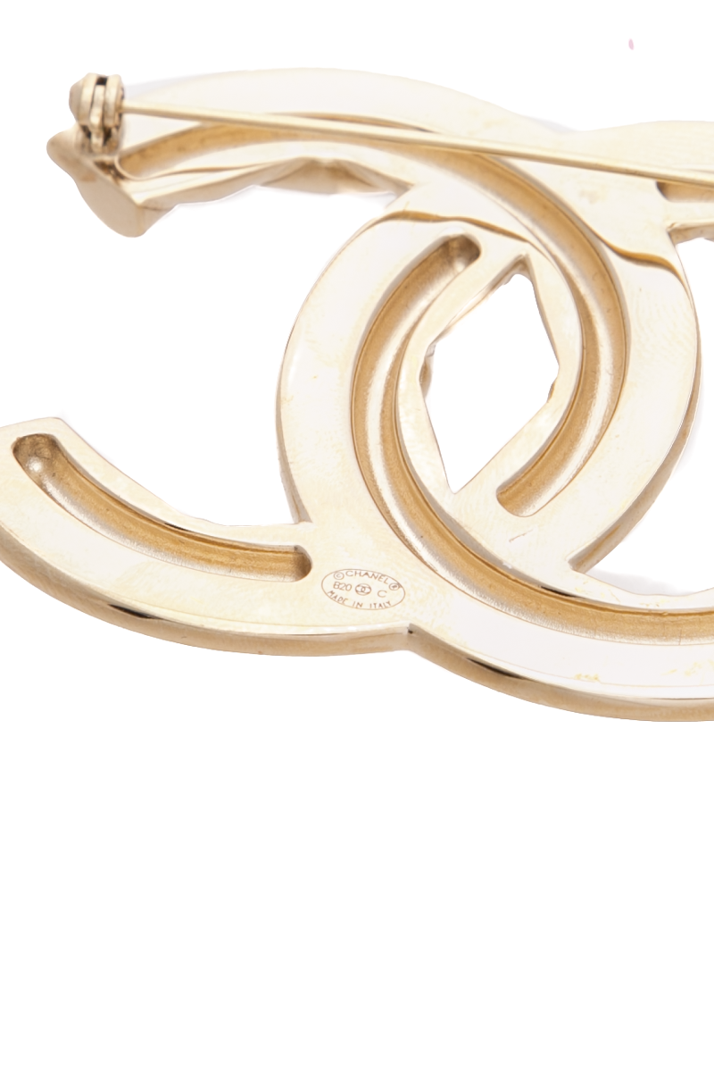 Large CC Brooch